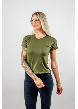 Baby Look Verde Militar Lisa