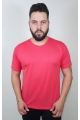 Camiseta Dry Fit Esportiva Rosa Fluorescente Lisa