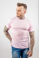 Camiseta Rosa Claro 100% Poliester Masculina para Sublimação