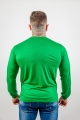 Camiseta Manga Longa Verde Lisa Poliviscose Masculina