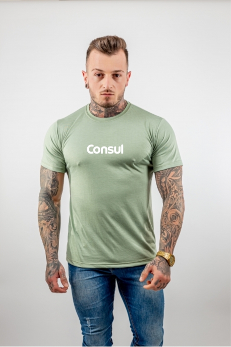 Camiseta Poliviscose Verde Limão Personalizada