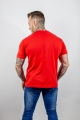 Camiseta Vermelho 100% Algodão Cardado Lisa