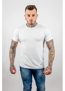 Camiseta Branca 100% Poliester Masculina para Sublimação